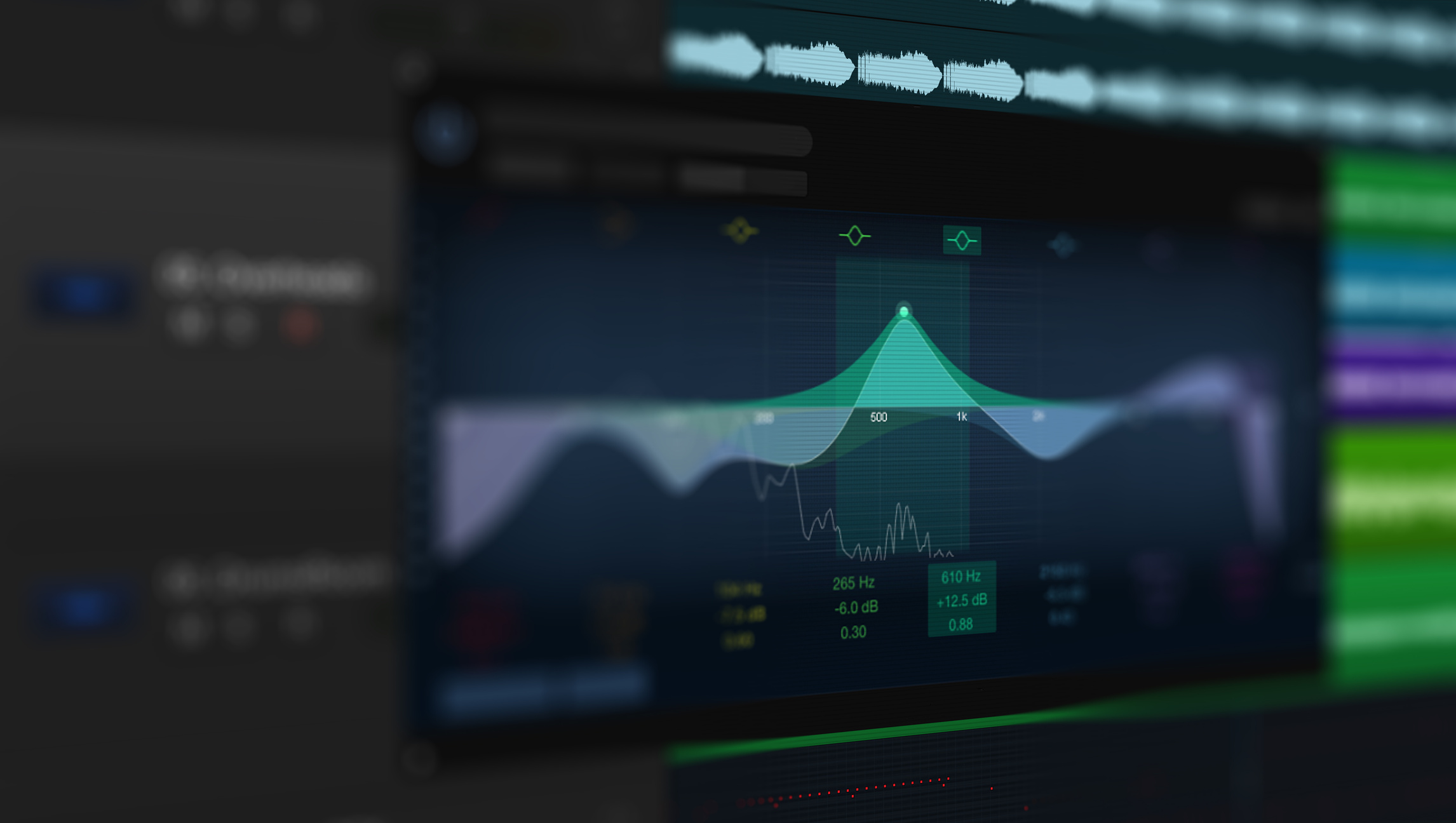 Audio Samples & Scores. DAW Music Production Equalizer.